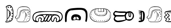 MesoAmerica Dings font preview